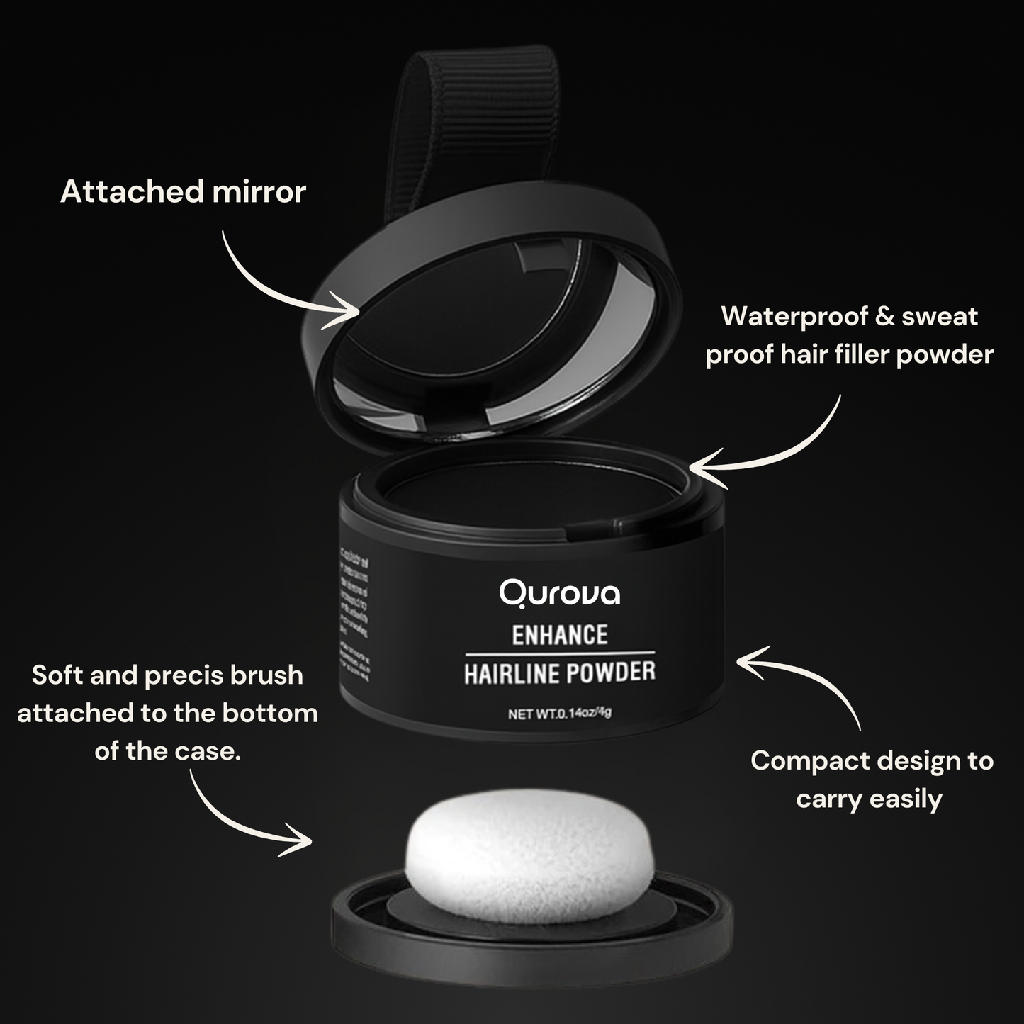 Hairline Powder Instantly Conceals Hair Root Touch Hair Powder for Thinning Hair for Women and Men,Hairline Shadow Powder Makeup